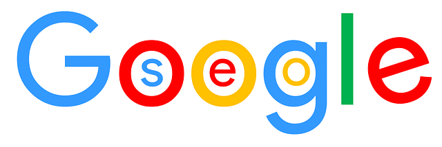 Image du logo Google avec les lettres SEO à l'intérieur
